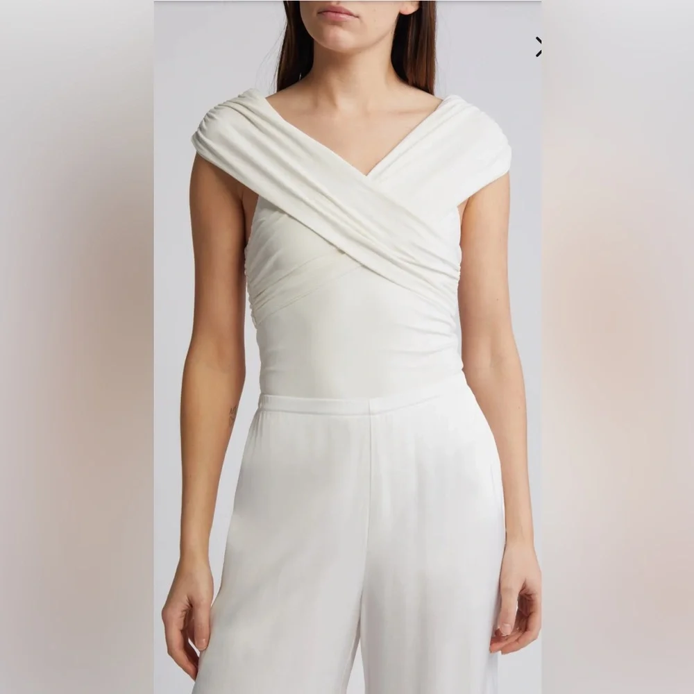 Rue 107 Draped Bodysuit - Picture 2 of 9